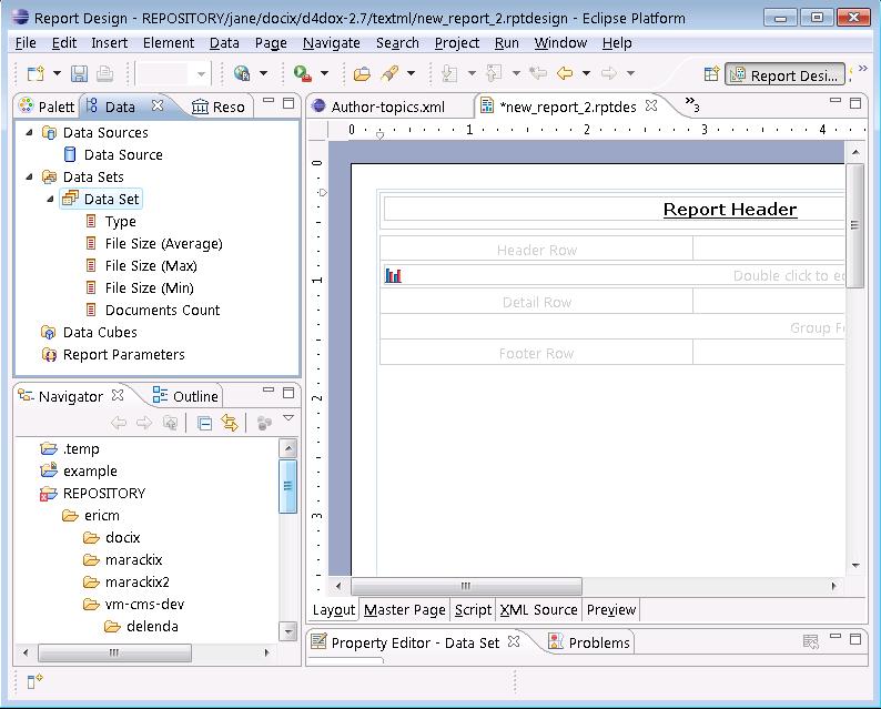 BIRT example one -  incorporate data into report design