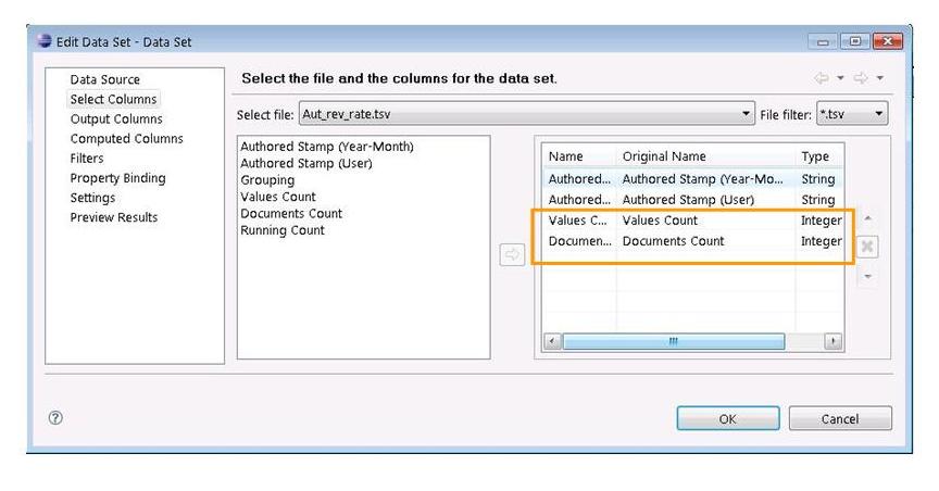 BIRT example two: the BIRT data set part 1