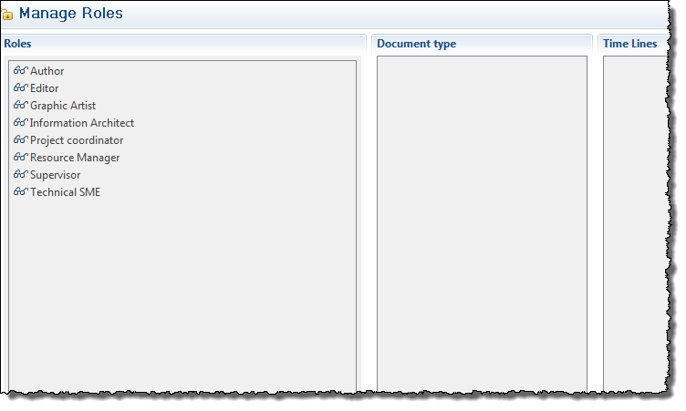 Role Manager window