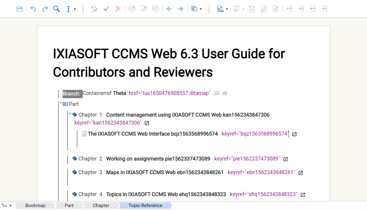 View Topic References viewing mode