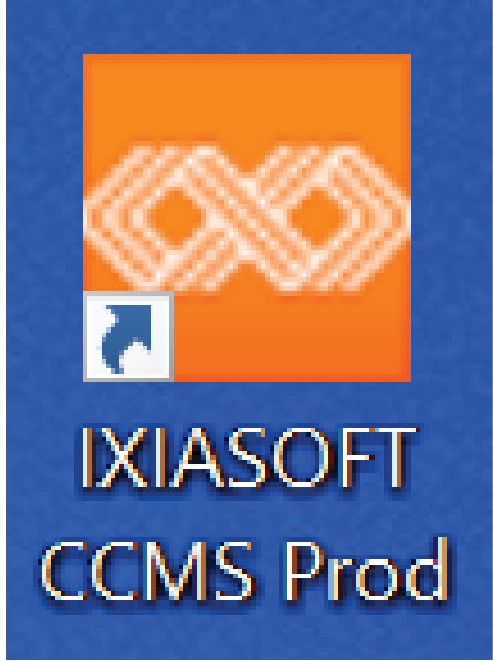 CCMS Desktop icon inside Remote Desktop Connection