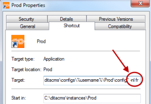 Set Language in Eclipse shortcut