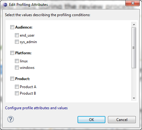 Edit Profiling Attributes