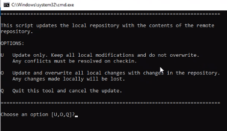 refresh_local batch file