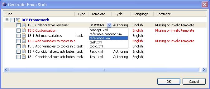 Assign Stub template